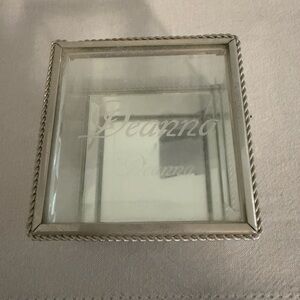 Deanna Silver Glass Jewelry Organizer